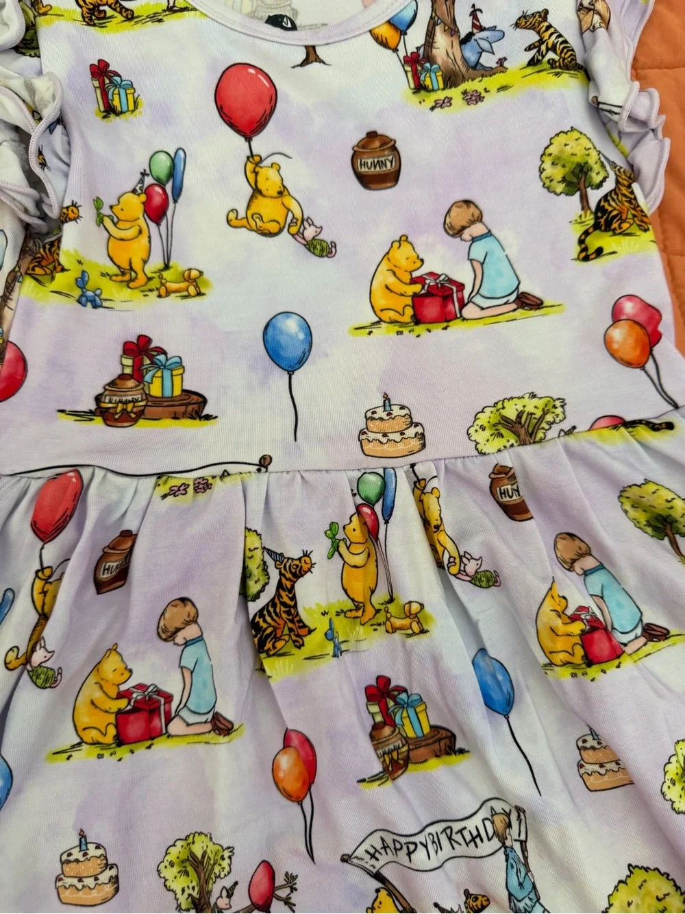 Lama Littles Hundred Acre Birthday Winnie The Pooh Twirl With Shorts 4T PLAY